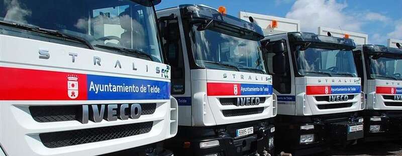 Imagen de archivo de camiones del servicio de basuras de Telde/TA.